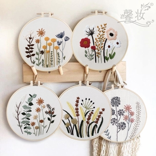 【禾鋪】現貨 刺繡材料包 簡單初學者易上手 DIY手作 植物花卉歐式立體刺繡