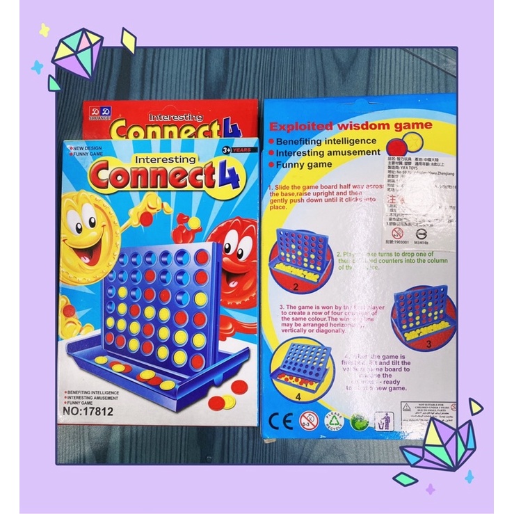 Connect4 兒童益智玩具、桌遊、交換禮物、戲中連環棋、四連棋