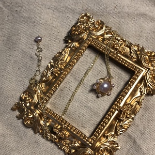 LISA的飾 ✿ 原子淡粉紫珍珠項鍊
