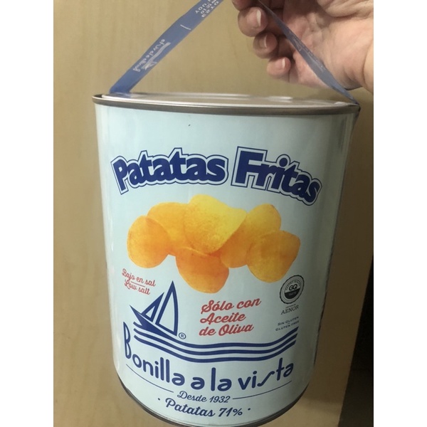 韓國油漆桶Bonilla a la vista洋芋片新款小藍桶低鹽275g