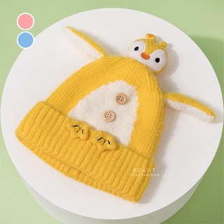 [現貨]企鵝寶寶玩偶針織保暖帽 童帽 帽子 保暖帽