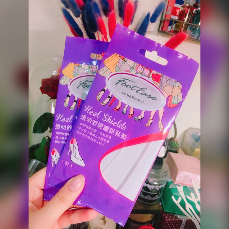 屈臣氏footease透明舒適護跟鞋墊 1對入 Heel Shields透明軟膠不咬腳後跟貼保護後跟不脫皮 蝦皮購物