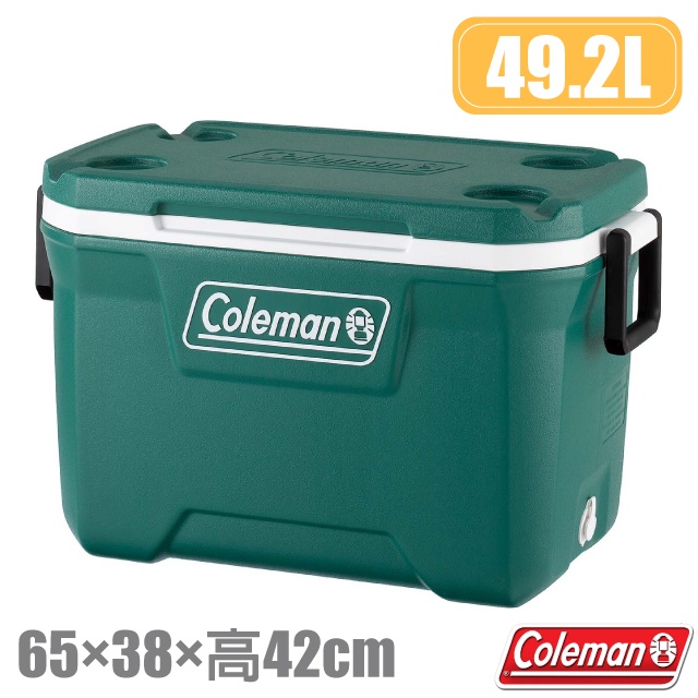 【美國 Coleman】XTREME 五日鮮手提冰箱(49.2L).保冷保冰箱.冰桶.保鮮桶CM-37237 永恆綠