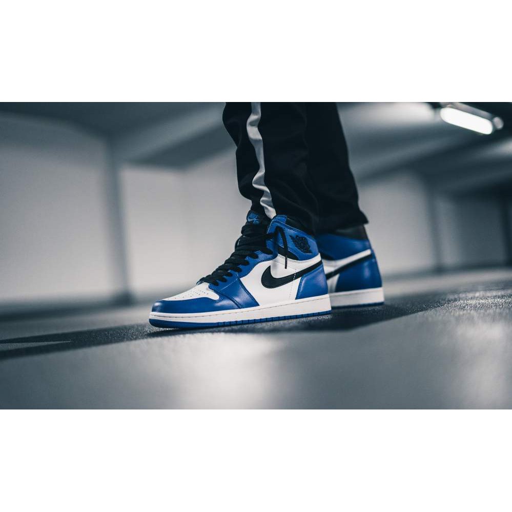 S.G AIR JORDAN 1 RETRO HIGH OG BG 大童鞋 女鞋 白黑藍 平民版 575441-403