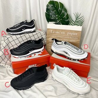 帝安諾-NIKE AIR MAX 97 OG 氣墊 慢跑鞋 男女 黑白 全白 921522-100 921733-100