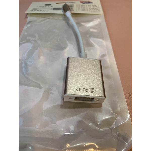 Type-C轉VGA轉接線 USB3.1-C/Type-C轉VGA轉接線