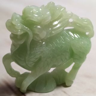 🐉麒麟獻瑞🐉天然緬甸玉A貨翡翠-冰果綠 立體精雕 麒麟 現貨實拍優惠特價【92jade 遇見善緣】