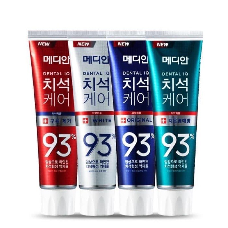 ✈️韓國 Median 93% 強效淨白去垢牙膏 3入