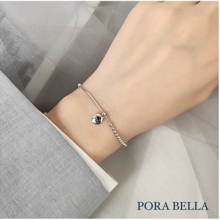 《Porabella》925純銀 純銀手鍊 幸運手鏈 心若磐石 永恆之愛 情人節禮物 告白 銀飾 Bracelets