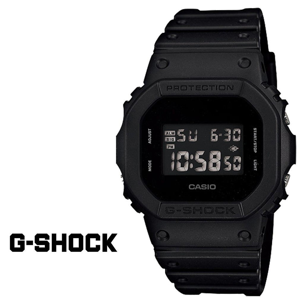 &lt;秀&gt;CASIO專賣店公司貨附保證卡 G-SHOCK軍事武裝DW-5600BB-1D防震消光黑~ DW-5600