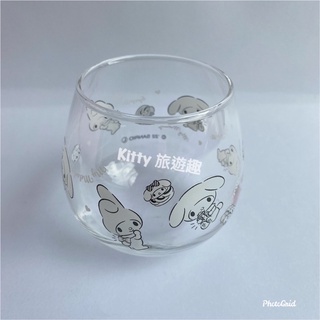 [Kitty 旅遊趣] My Melody 不倒翁杯 玻璃杯 水杯 飲料杯 透明杯 美樂蒂 大耳狗 杯子