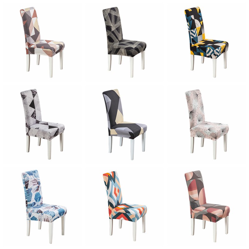 Alls WONDERLAND 椅子套 椅套 家居布藝彈力時尚印花萬用化纖 現代簡約幾何歐式設計椅子墊套
