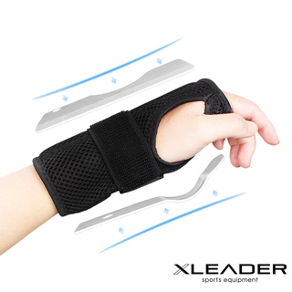 【Leader X】網孔透氣鋼板加壓支具腕關節固定帶 單只入 | 多重加壓 輔助恢復 關節固定(台灣24h出貨)