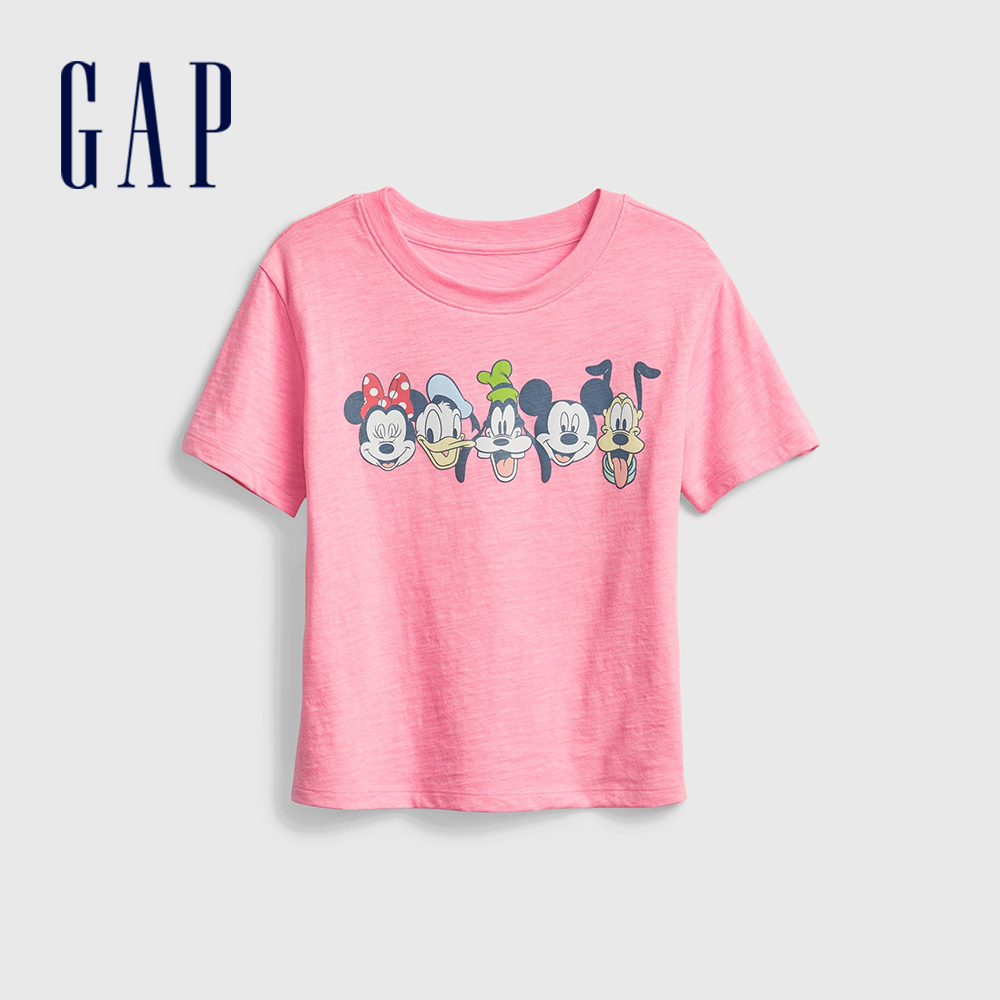 Gap 女童裝 Gap x Disney迪士尼聯名 短袖T恤-粉色(681336)