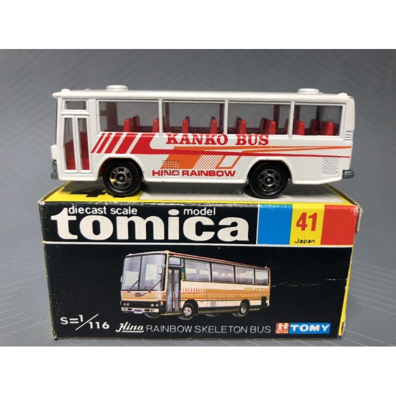 TOMICA 多美 黑盒 日本製 No.41 日野巴士 KANKO BUS