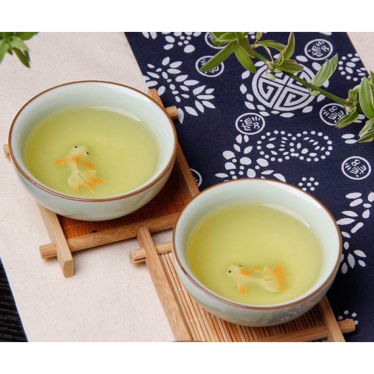紅芳庭 台灣青瓷金魚杯泡茶杯品茗杯浮雕透光茶具台灣著作商標茶杯茶壺 蝦皮購物