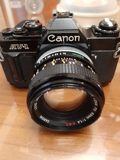 Canon AV-1 單眼相機 + 50mm F1.4 SSC鍍膜 大光圈銘鏡