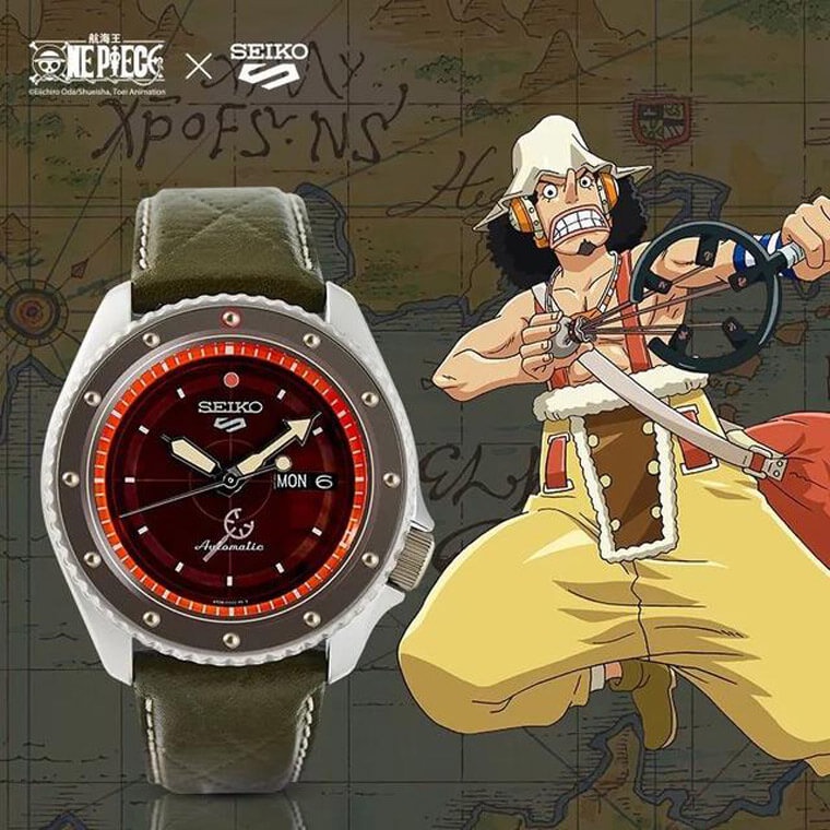全新 正品 SEIKO 精工 航海王 海賊王 騙人布 2020 年 聯名 限量 機械 機芯 錶  5 sport 海外版