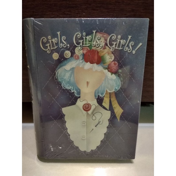精裝本書樣式鐵盒Girls,Girls,Girls！