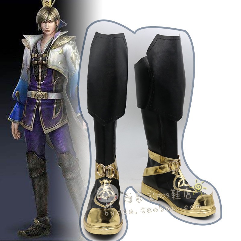 真三國無雙7 郭嘉cosplay鞋cos鞋來圖定做 蝦皮購物