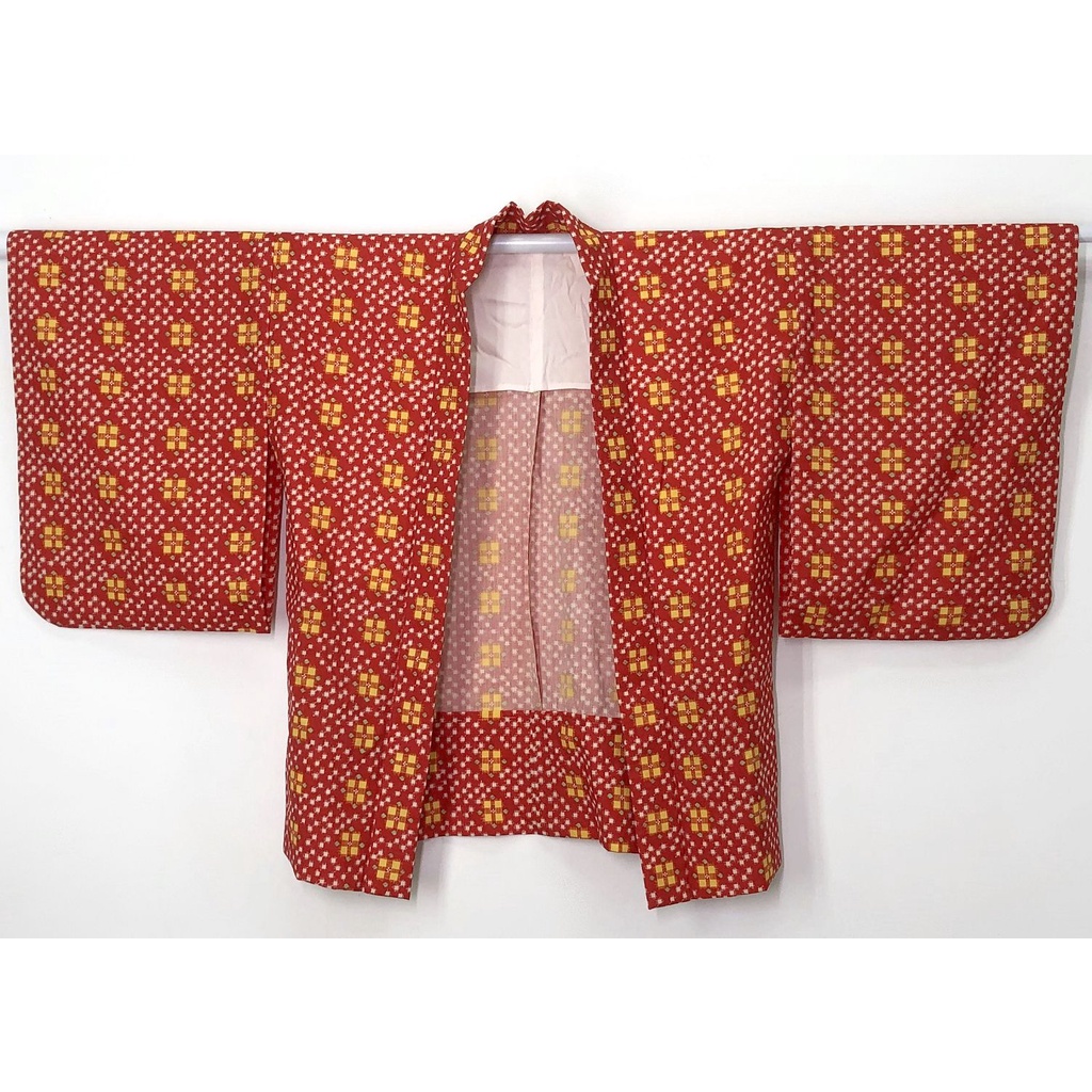 【茶】5-1019 日本和服 道中着 羽織短外套