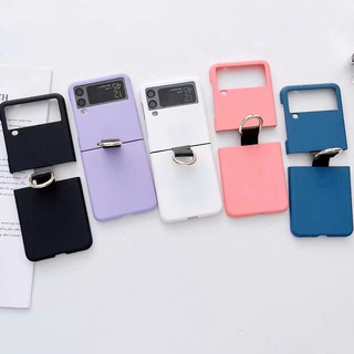 親膚手機殼 折疊保護殼 適用於 三星Galaxy Z Flip 3代Samsung Z flip 4折疊手機殼 帶指環