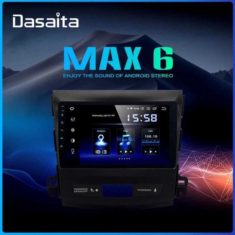 Dasaita 三菱 outlander PX6 安卓9.0/9吋 2008-2013
