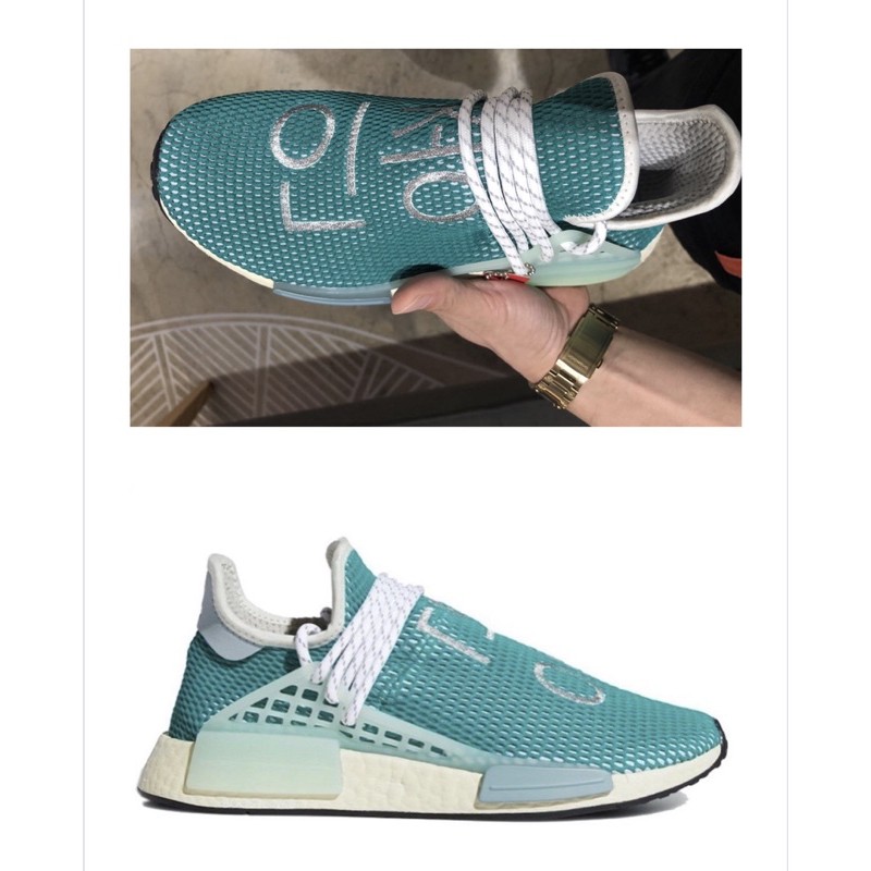 全新Pharrell X adidas originals NMD Hu"Dash Green" 藍Q46466 | 蝦皮購物