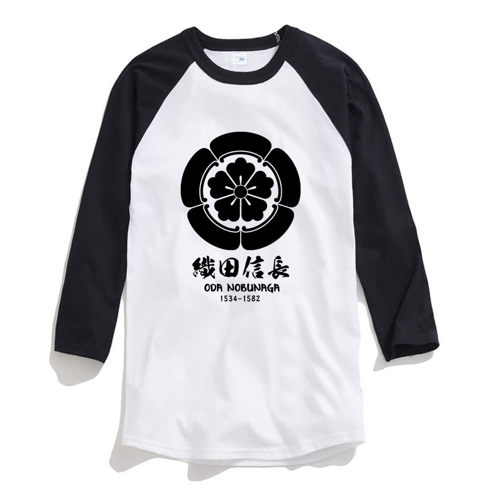 快速出貨 織田信長七分袖t恤2色日本日文藝妓武士浮世繪海嘯幕府戰神戰國家徽家紋 蝦皮購物