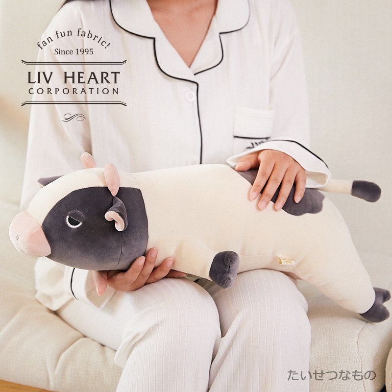 日本 LIV HEART 麗芙之心奶牛玩偶公仔毛絨娃娃玩具床上睡覺抱枕可愛超萌抱睡女生填充玩具