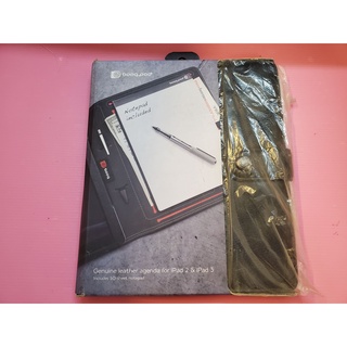 出清價! 網路最便宜 Booq Booqpad ipad2 / New iPad agenda 天然麻 記事本 保護套