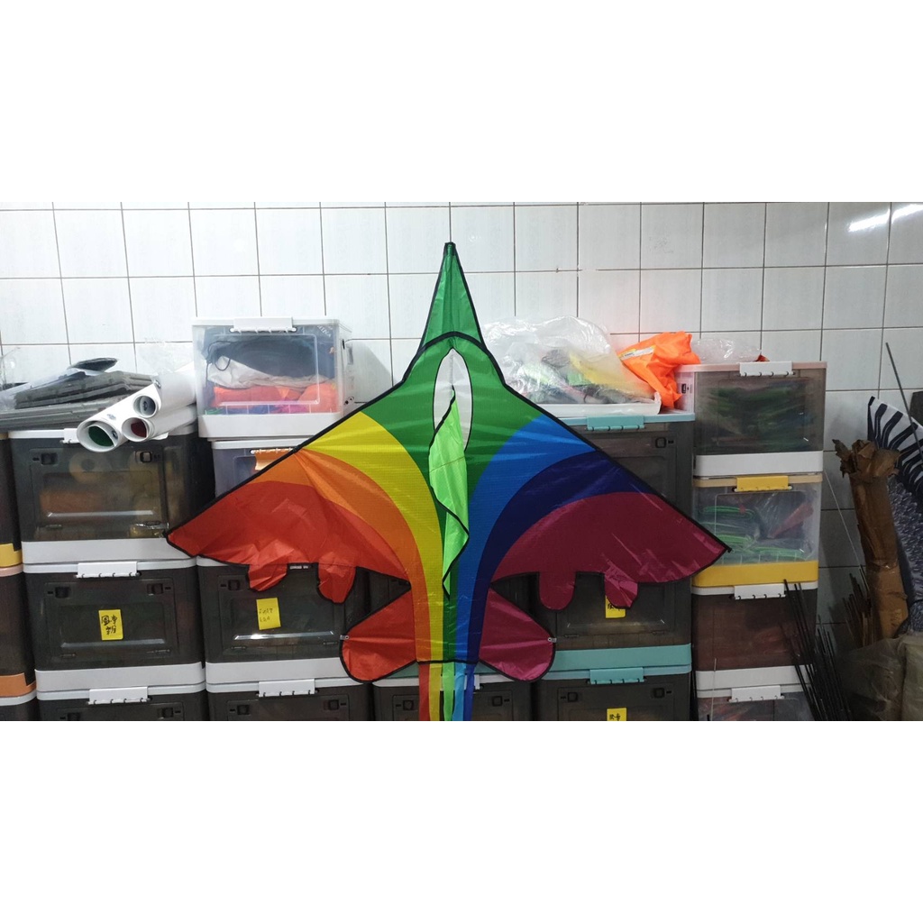 【風箏小舖】彩虹飛機 高檔風箏布 玻璃鋼杆