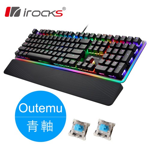 艾芮克 I-ROCKS K61M RGB 電競 機械式鍵盤 青軸