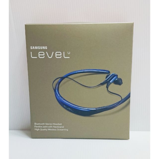 三星Level U 簡約頸環式藍芽耳機 藍黑 E055-8