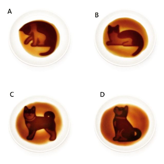 日本可愛柴犬、貓咪醬油碟