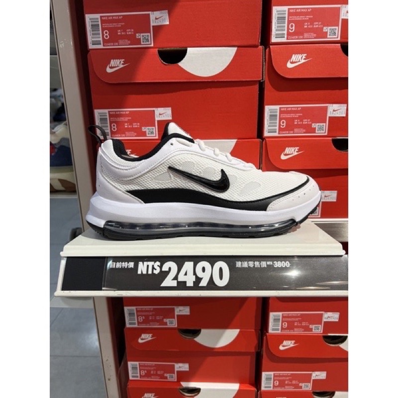 Nike 休閒鞋 Air Max AP 白 黑 氣墊 男鞋 運動鞋 基本款 白鞋  CU4826-100