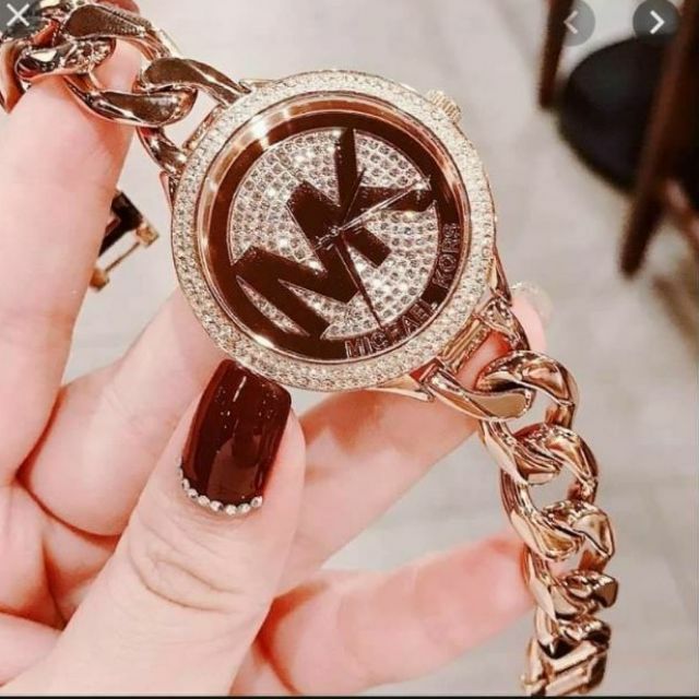 美國代購🇺🇸 Michael Kors 麻花晶鑽腕錶 不銹鋼錶帶 正品MK手錶 MK3475 IRENE全球連線代購