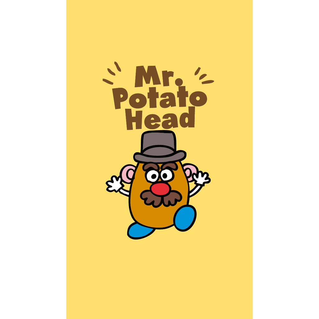 Line日本主題蛋頭先生handwriting Mr Potato Head Yellow 蝦皮購物