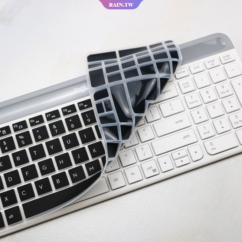 筆電鍵盤保護膜 羅技MK470 K580鍵盤保護貼膜台式機藍牙無線鍵盤凹凸矽膠防塵罩套 鍵盤膜 防水 防塵 鍵盤防塵套