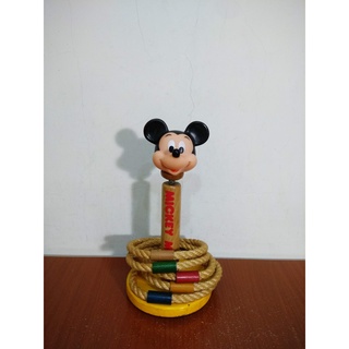 1980年代 昭和時期 日本製 迪士尼 Mickey Mouse 米奇 米老鼠 木頭 套圈圈