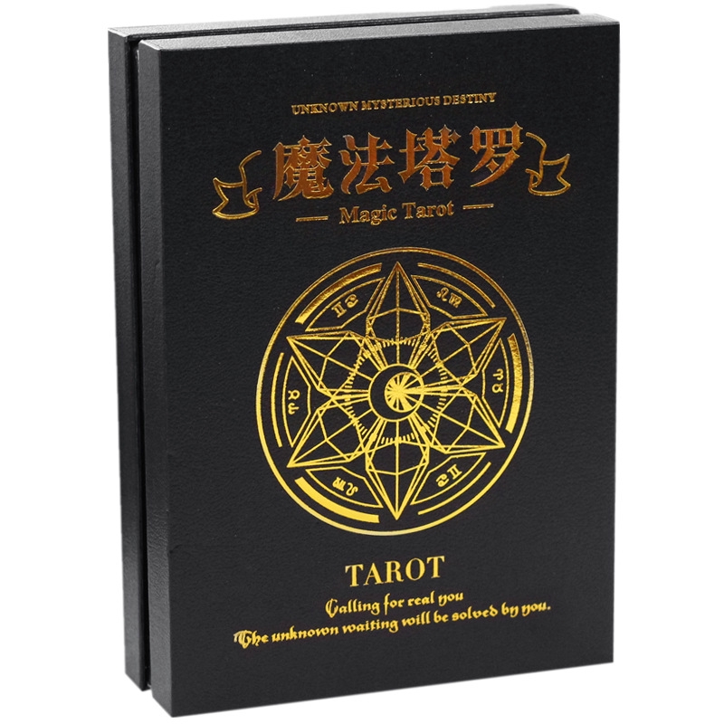 豪華版正版全套塔羅牌魔法塔羅塔羅指導手冊魔法陣桌布收納袋 蝦皮購物
