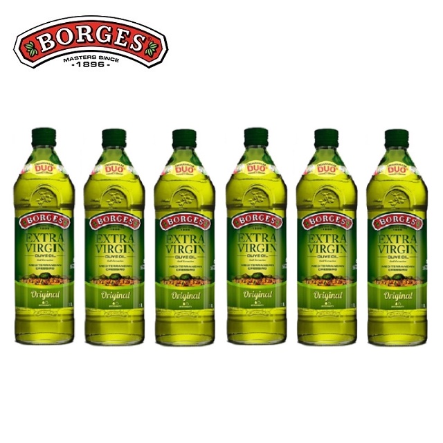 【箱購】西班牙BORGES百格仕原味橄欖油1L_Extra Virgin初榨冷壓