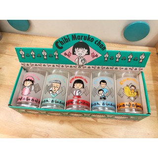 *MARUKO1990* 日本 正版 絕版 早期商品 櫻桃小丸子 玻璃杯 水杯 咖啡杯 馬克杯 茶杯 杯子