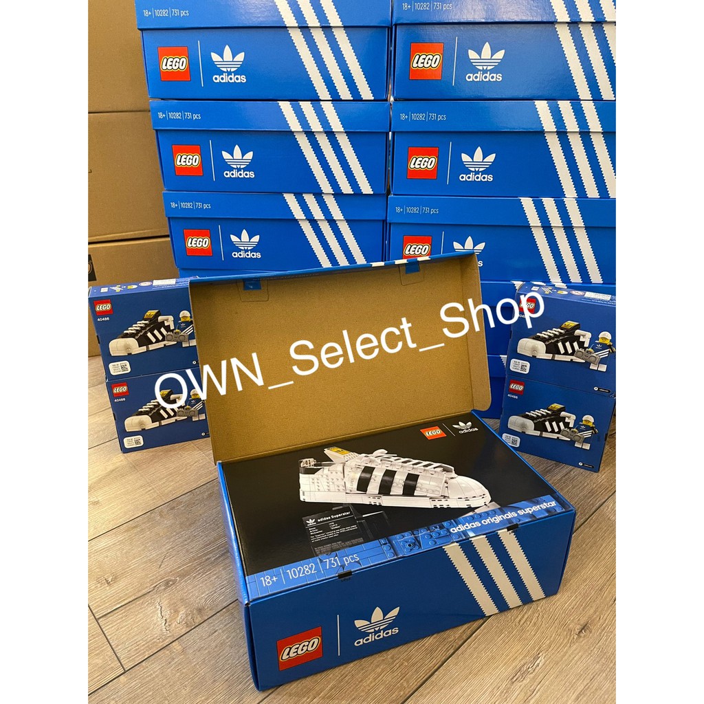 "售完" LEGO 10282 &amp; 40486  Adidas superstar 樂高 聯名限定 盒況完美