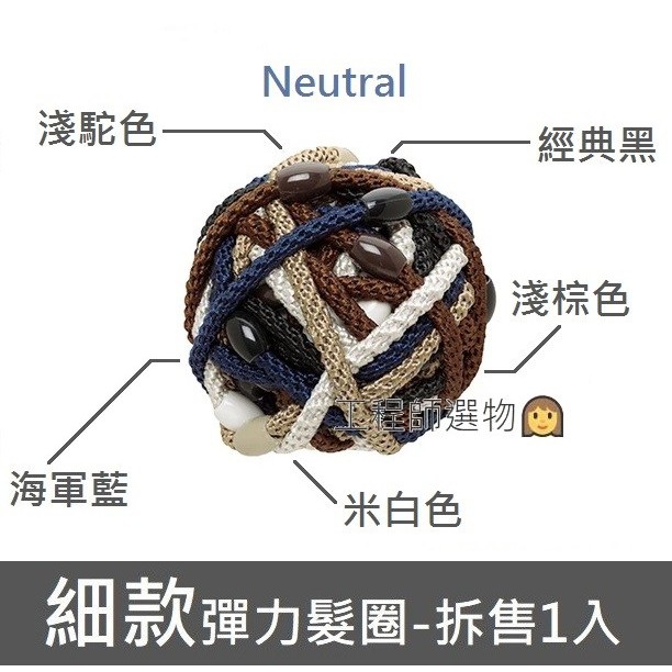 工程師選物👩[現貨] L. Erickson細款彈力髮圈桶Neutral 拆售1入 髮圈界的LV 美國正品