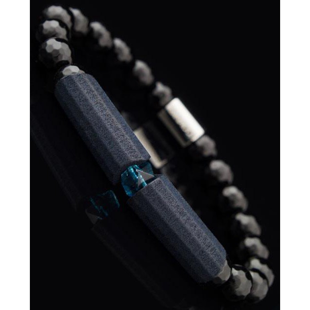 【Nous】Vanacci_瑪瑙石香水手環Geo Black Agate Bracelet 授權經銷 新品上市
