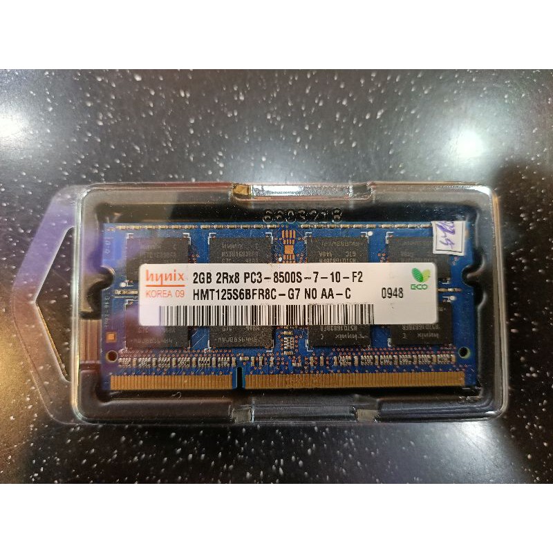 現代 2GB DDR2  1066 筆電型記憶體 雙面