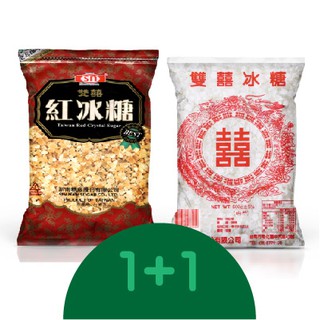 【官方直營 / 新南糖廠 / 新鮮直送】白冰糖600g+紅冰糖500g —組合價$120/無麩質/純素