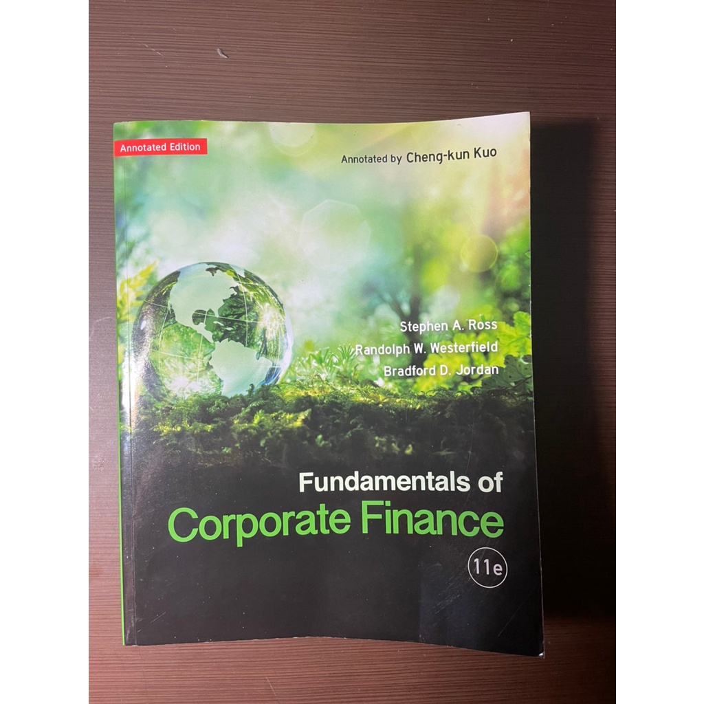 財務管理原文書Fundamentals of Corporate Finance,11e (二手書)