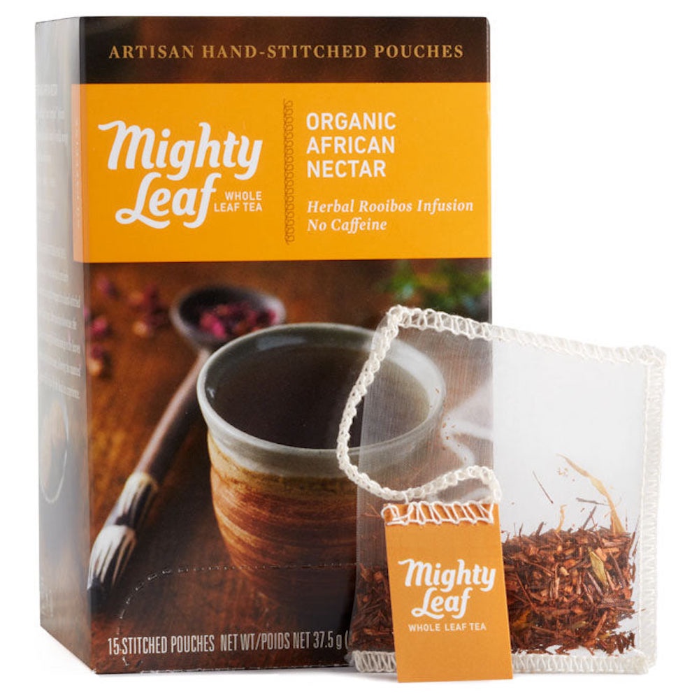 全葉〚Mighty Leaf〛立體絲綢茶包 非洲花蜜茶 African Nectar 花草茶 綠茶 紅茶